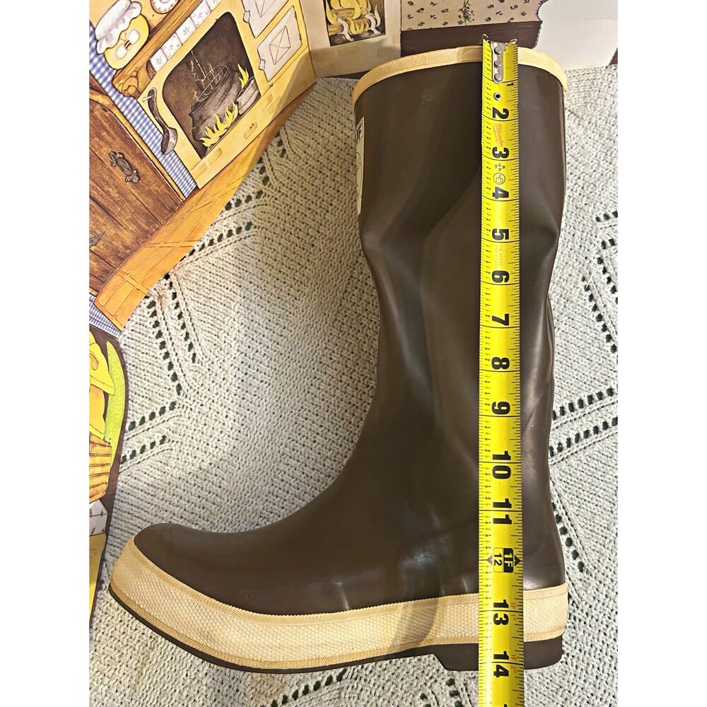 Xtratuf Salmon Sisters Legacy 15" Rubber Boots Women Size 10 Brown Fish Read